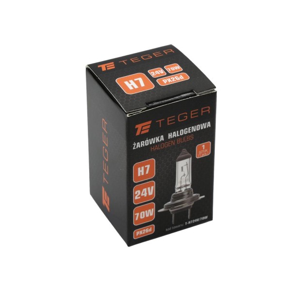 Żarówka H7 24V 70W PX26d TEGER H724V/70W | Exvi