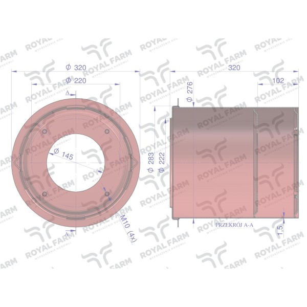 Osłona bębnowa, Kosiarka rotacyjna RF-5036010720 | Exvi