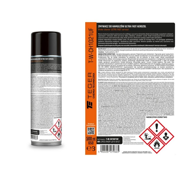 Zmywacz do hamulców ULTRA FAST, 500 ml CH1021UF | Exvi