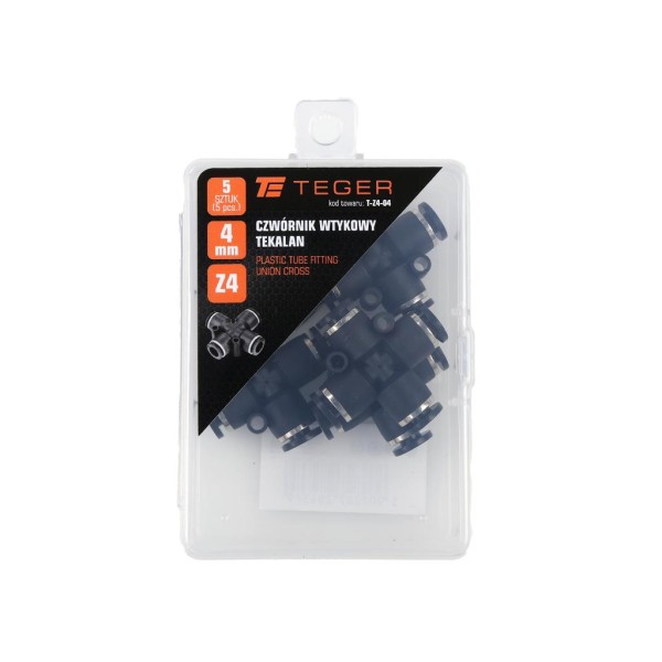 Czwórnik wtykowy tekalan 4mm TEGER Z4-04 | Exvi