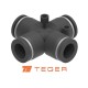 Czwórnik wtykowy tekalan 6mm TEGER Z4-06 | Exvi