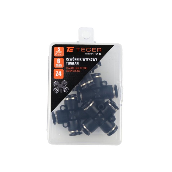 Czwórnik wtykowy tekalan 6mm TEGER Z4-06 | Exvi