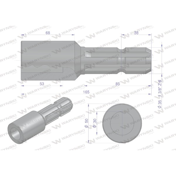 Redukcja adapter otwór wew. Q 30 mm na wałek W246629 | Exvi