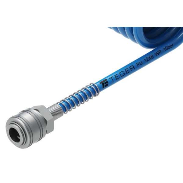 Przewód spiralny kompletny tekalan PSK-PU-12X8-5M | Exvi