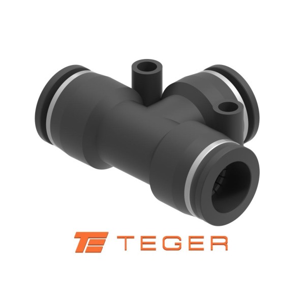 Trójnik wtykowy tekalan (typ T) 10mm TEGER TR-10 | Exvi