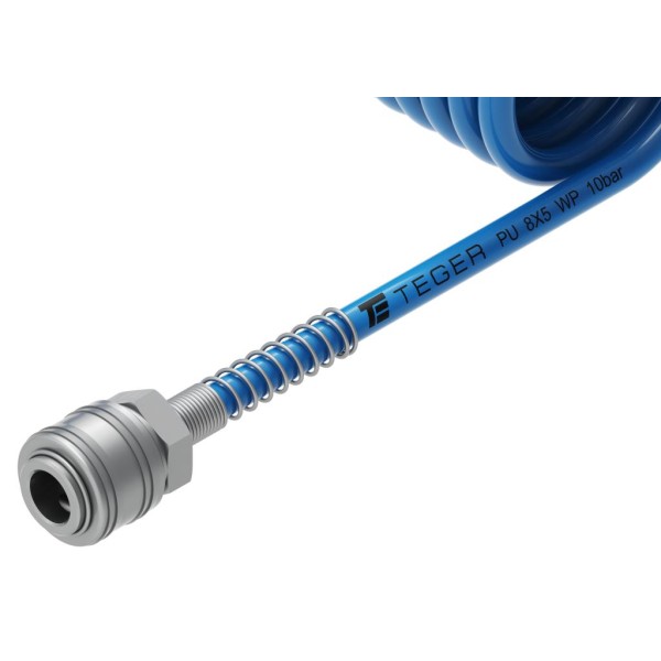 Przewód spiralny kompletny tekalan PSK-PU-8X5-10M | Exvi