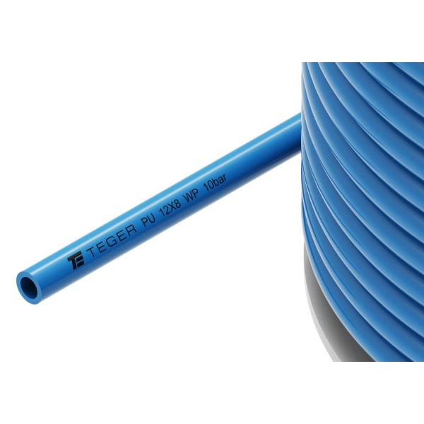 Wąż (przewód) tekalan Poliuretan PU TEK-PU-12X8-N | Exvi