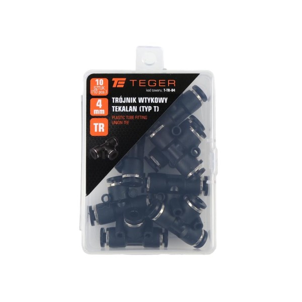 Trójnik wtykowy tekalan (typ T) 4mm TEGER TR-04 | Exvi
