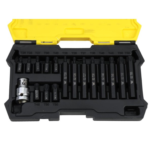 Zestaw bitów, 75mm torx ze stali S2 pokrycie WMA016 | Exvi