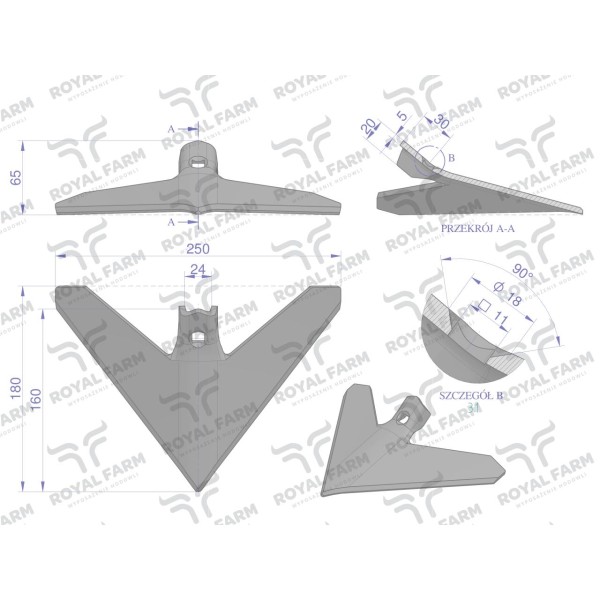 Redlica gęsiostopa, 260 nkpl. 1 otw. RF-3374356 | Exvi
