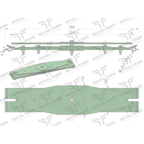 Resor, zabezpieczający kpl. 7 piór RF-060703 | Exvi