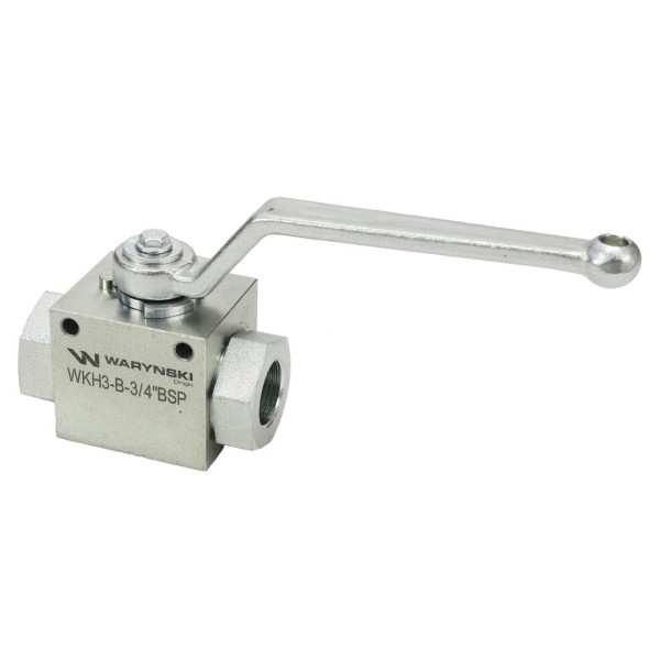 Zawór kulowy hydrauliczny 3-drogowy WKH3-B-3/4BSP | Exvi