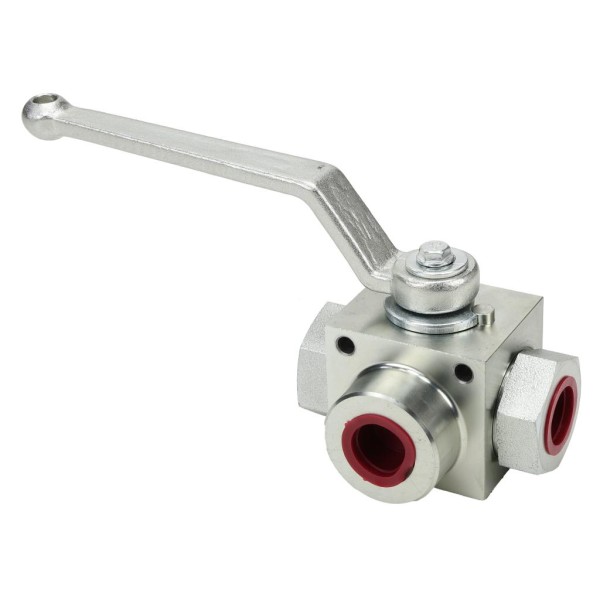 Zawór kulowy hydrauliczny 3-drogowy WKH3-B-3/4BSP | Exvi