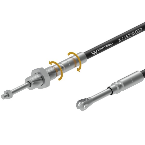 Linka z końcówką obrotową do sterowania L1500W-OBR | Exvi