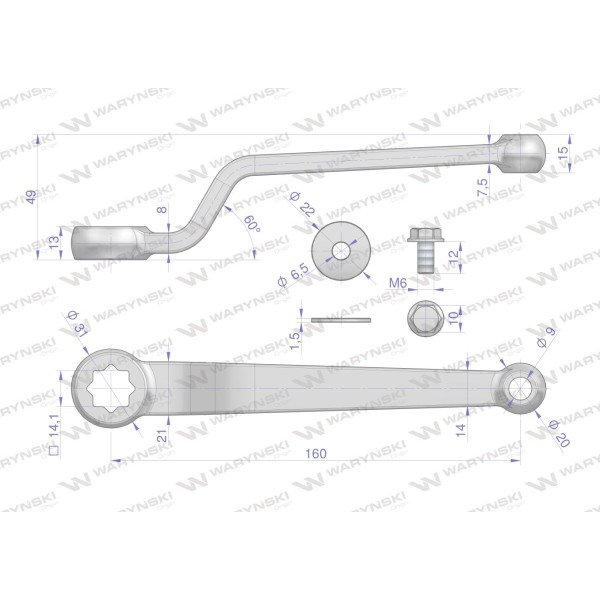 Rączka do zaworów kulowych 3/4" - 1" WKH WKH-R34-1M | Exvi