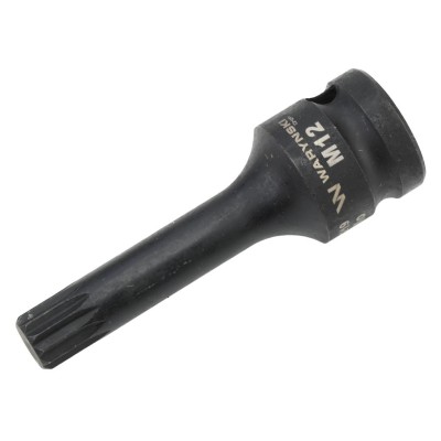 Nasadka udarowa 1/2", bit spline M12 ze stali WMU219 | Exvi