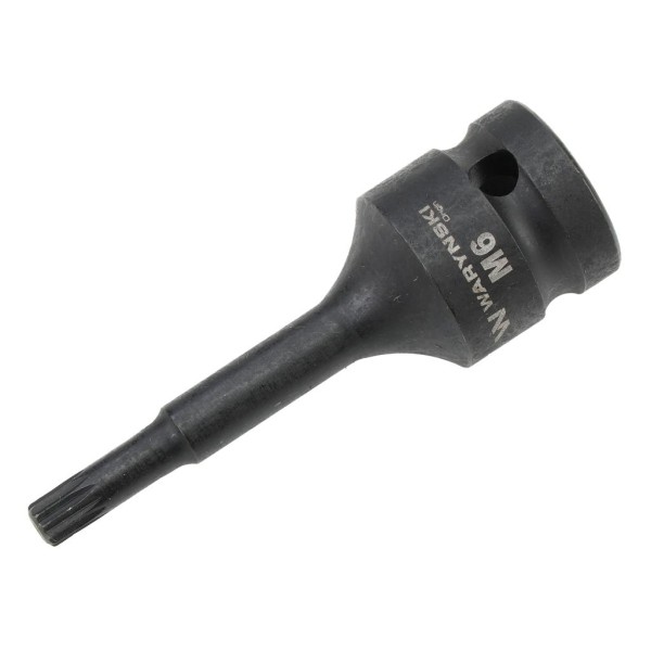Nasadka udarowa 1/2", bit spline M6 ze stali WMU215 | Exvi