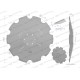 Talerz uzębiony Z-10 fi 684mm, mocowanie 6 76848270 | Exvi