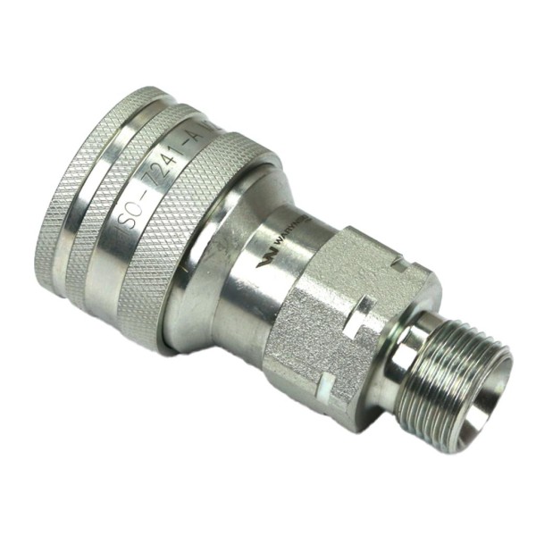 Szybkozłącze hydrauliczne gniazdo WIAM22MZE-10 | Exvi