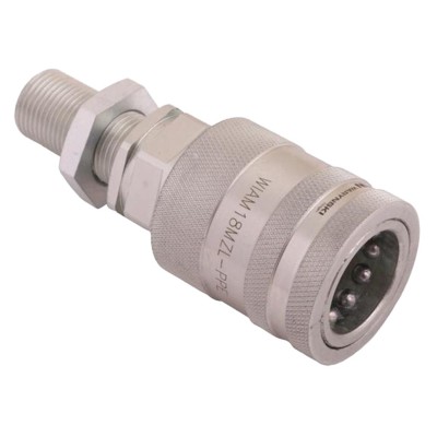 Szybkozłącze hydrauliczne gniazdo WIAM18MZL-PPE-10 | Exvi