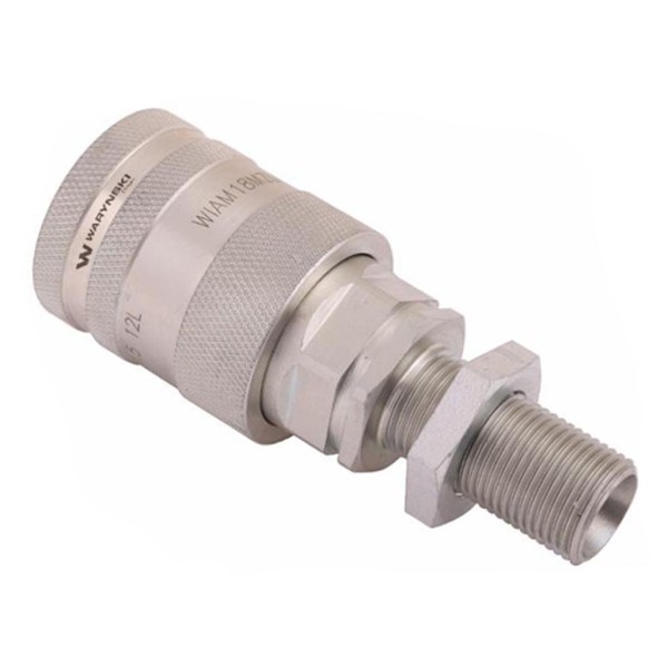 Szybkozłącze hydrauliczne gniazdo WIAM18MZL-PPE-10 | Exvi
