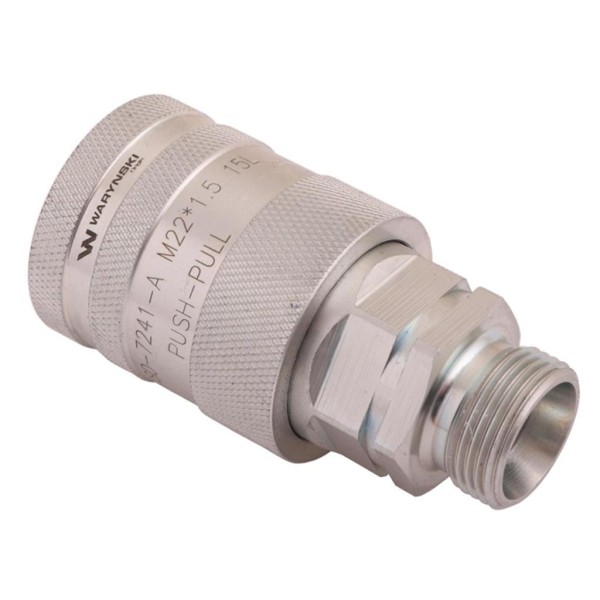 Szybkozłącze hydrauliczne gniazdo WIAM22MZ-PPE-10 | Exvi