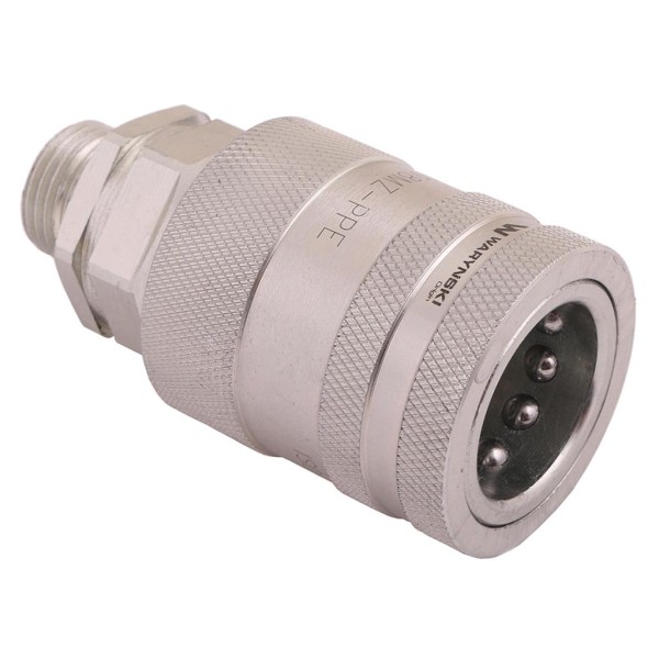 Szybkozłącze hydrauliczne gniazdo WIAM18MZ-PPE-10 | Exvi