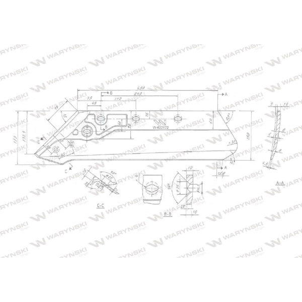 Eurolemiesz prawy 16" 622172 zastosowanie Kuhn | Exvi