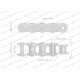 Łańcuch rolkowy L12A1-38PZ zastosowanie Claas | Exvi