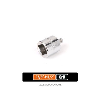Redukcja F 3/8"-M 1/2", CR-V, Teger PIR109 | Exvi