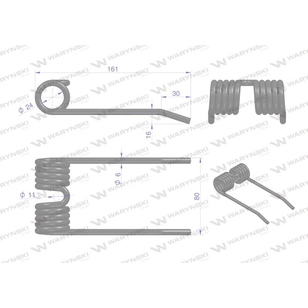 Palec, podbieracza prasa zastosowanie 55430301080 | Exvi