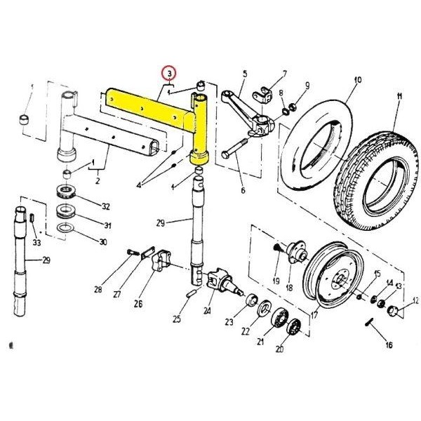 Półoś lewa płaska C-330/360 46834040 | Exvi