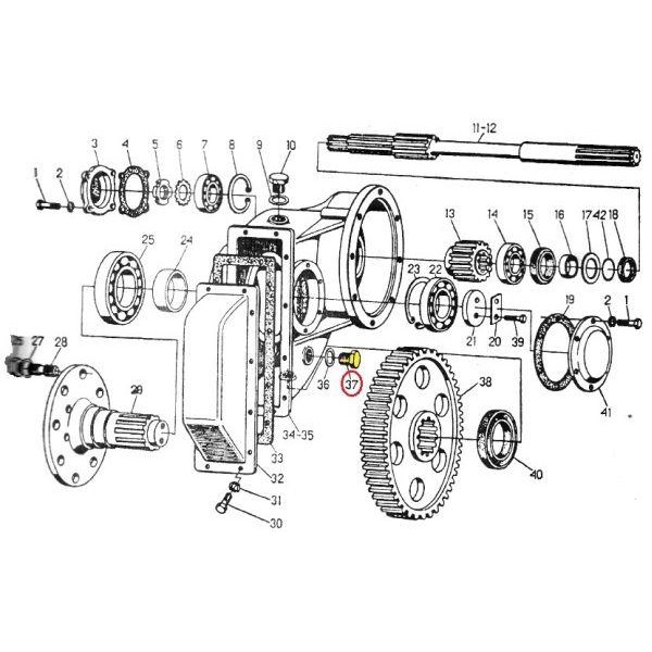 Korek spustowy zwolnicy C-330 50005840 | Exvi