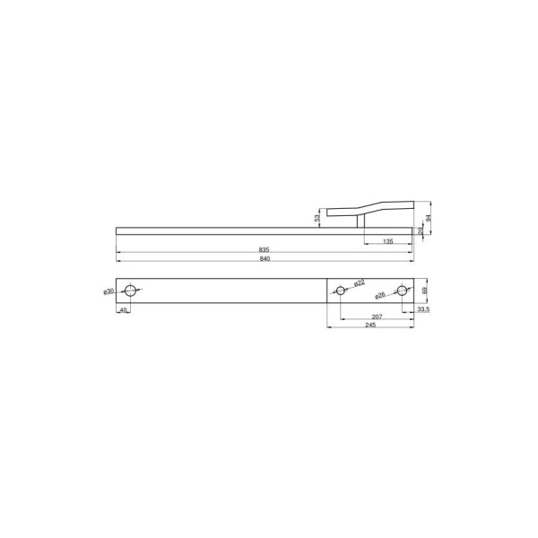 Listwa zaczepu polowego C-4011 46464030 | Exvi