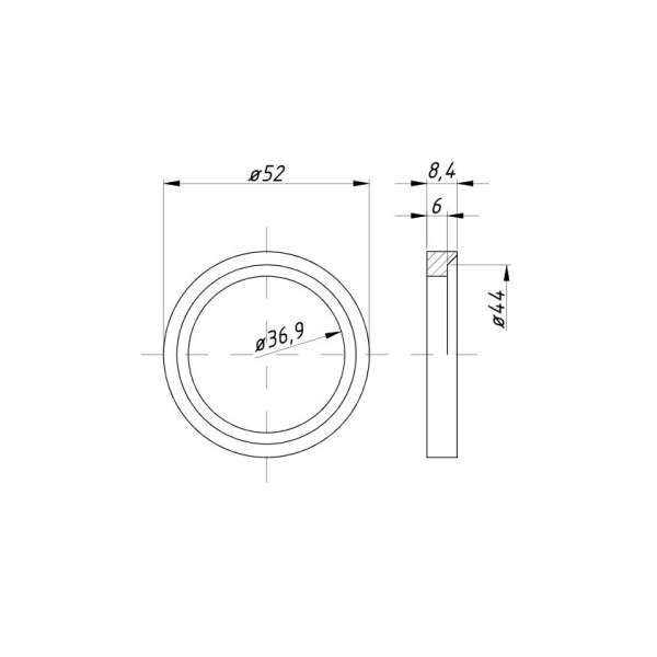 Gniazdo zaworu wydechowego C-385 89005022 | Exvi