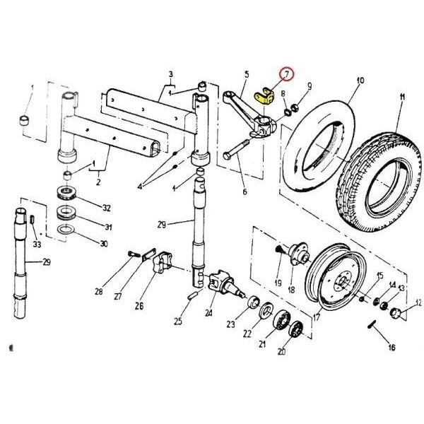 Kątownik mocowania błotnika C-330/360 50470080 | Exvi