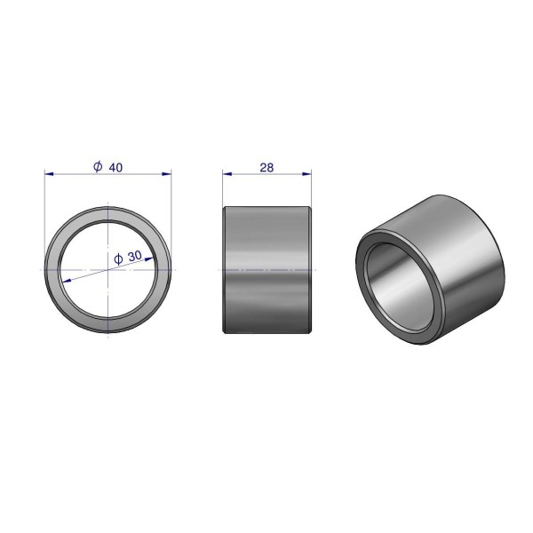 Tulejka obudowy mechanizmu kierowniczego 50016261 | Exvi