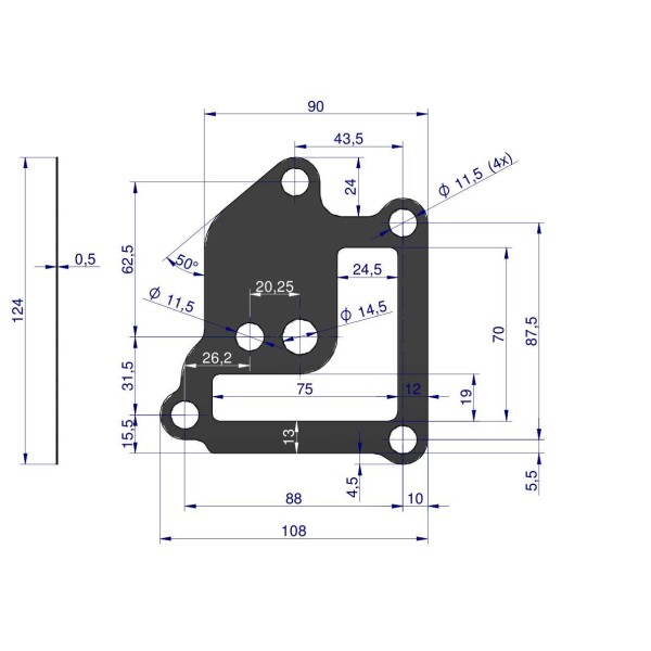 Uszczelka korpusu oleju C-330 ( sprzedawane 50103340 | Exvi