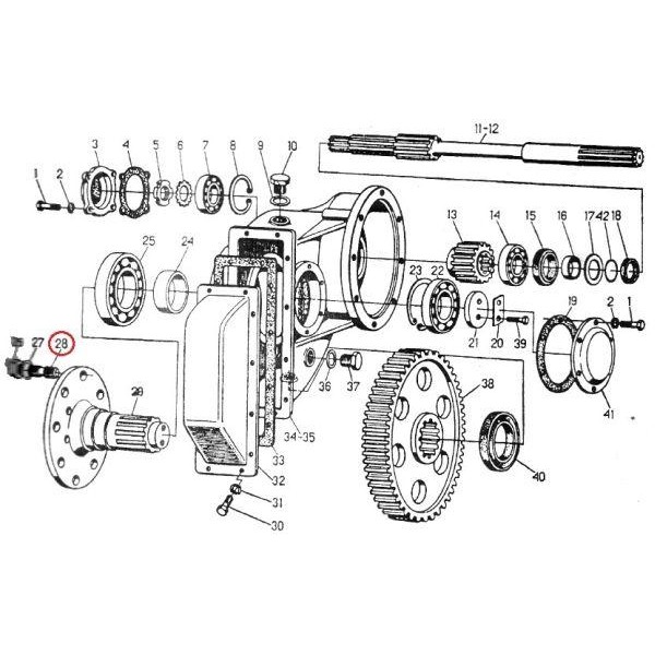 Śruba mocowania koła tylnego M20x1.5 C-330 50014110 | Exvi