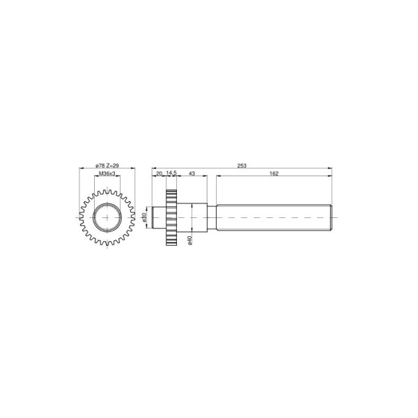 Łącznik główki wieszaka C-385 89450032 | Exvi