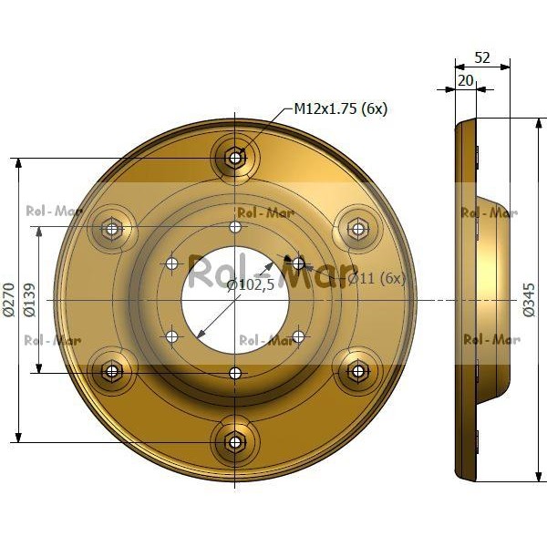 Talerz oporowy Kosiarka rotacyjna 5036010340 | Exvi
