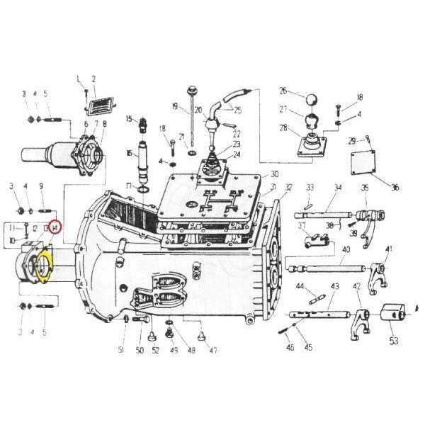 Uszczelka pokrywy licznika motogodzin C-330 50011810 | Exvi