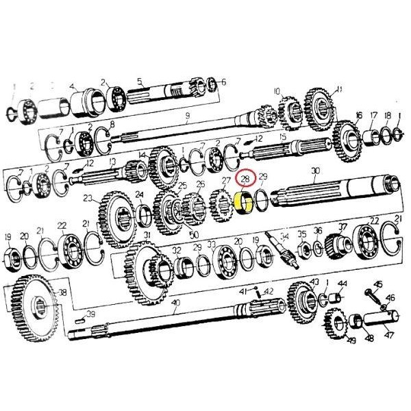 Tuleja dystansowa łożyska C-330 50011480 | Exvi