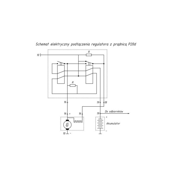 Regulator napięcia prądnicy RG15D C-360 50/55-741/0 | Exvi