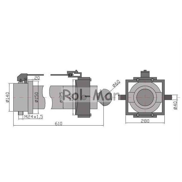 Cylinder hydrauliczny, siłownik 7030070050 | Exvi