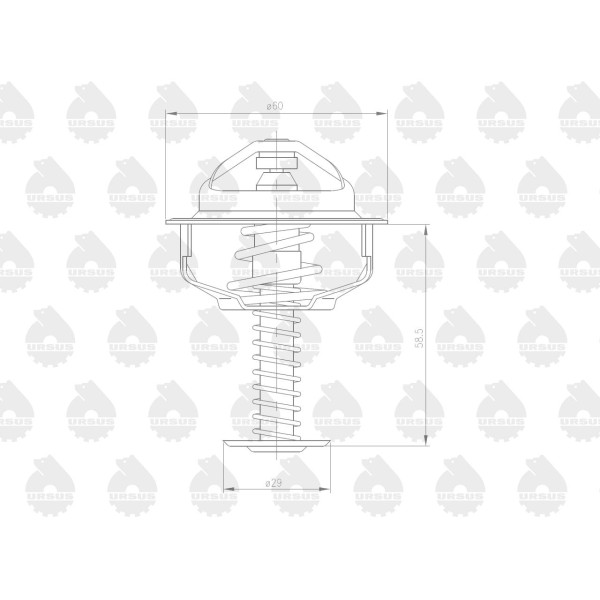 Termostat C-360 ORYGINAŁ URSUS 50/51-309/1 | Exvi