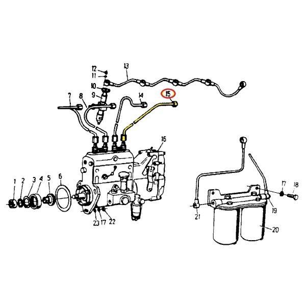 Przewód IV cylindra C-360 46408700 | Exvi