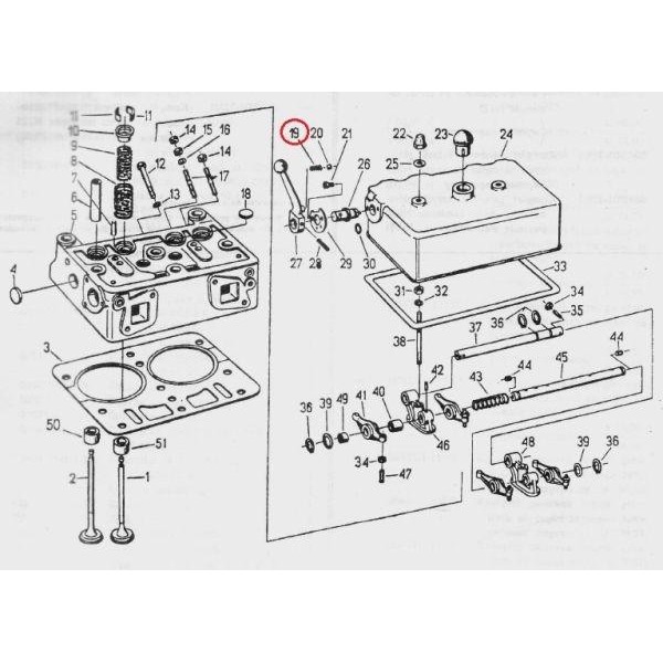 Sprężyna dźwigni reduktora C-330 50002280 | Exvi