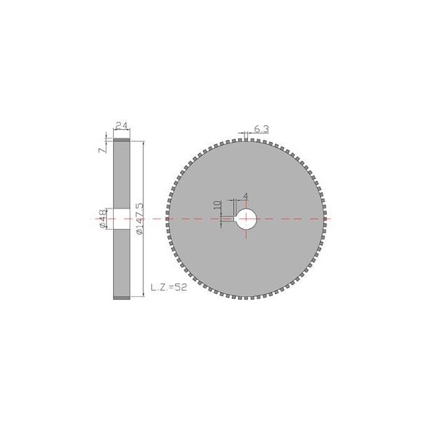 Koło duże przekładni Cyklop 721406004 | Exvi