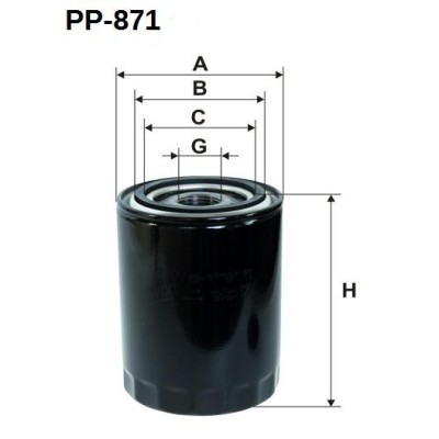 Filtr oleju PP-8.7.1 Sędziszów PP-871 | Exvi